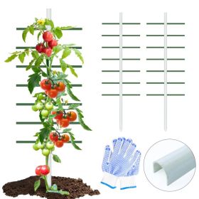 7FT*2FT 2PC This White U-shaped Tube Climbing Trellis Is Simple And Stylish, Offering Stable Support And Creating An Elegant Green Space. (Option: 7ft2ft)