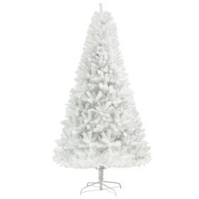 6ft Unlit Artificial White Christmas Tree, Holiday Décor with 1000 Branch Tips, Auto Open and Steel Base (Option: White-950x260x250 mm)